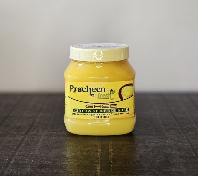 Pracheen Fresh Gir Cow's Pure Desi Ghee 650gms (Made from Organic A2 Milk) 650gms 650 g Plastic Bottle