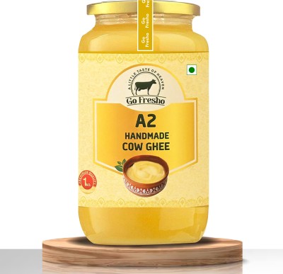 Go Fresho A2 Desi Pure Handmade Cow Ghee 500 ml Glass Bottle