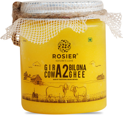 ROSIER A2 Gir Cow Ghee (200 ml) Traditional Bilona Method | Grassfed, Pure and Healthy Ghee Plastic Bottle(200 ml)