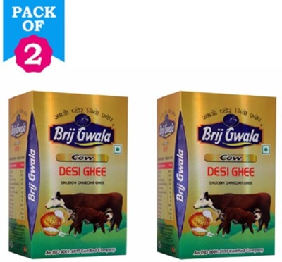 brij gwala Ramjan special Pure Cow Ghee for Better Digestion and Immunity Ghee Tetrapack(500 ml, Pack of 2)