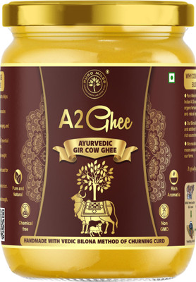 Puro Miles A2 Desi Gir Cow Ghee Bilona Method Ghee Glass Bottle(500 ml)