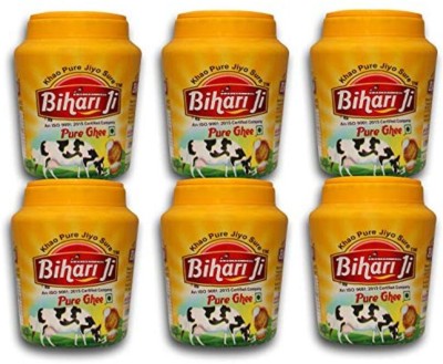 brij gwala Bihari ji Pure Ghee for Better Digestion and Immunity Ghee 200 ml Mason Jar(Pack of 6)