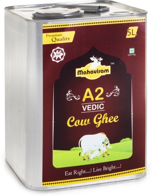 Mahaviram Natural and Pure A2 Vedic Cow's Ghee Ghee 5 L Box