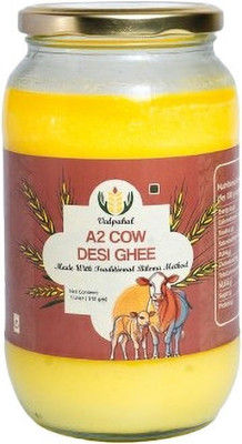 vedpahal A2 Desi Cow Ghee - Bilona Traditional Method Ghee Glass Bottle(910 g)
