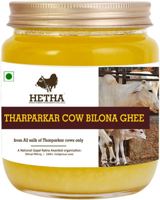 Hetha Tharparkar Cow A2 cultured Bilona Ghee / A2 Ghee, Single Origin - 500ml Box(500 ml)