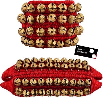 SKSM 4 LINE DOUBLE STRING Ghungroo Bells(80 Pieces, 1.6 inch)