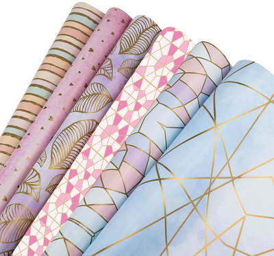 AccuPrints Gift Wrapping Paper Sheet - Gift Paper - Premium Design sheet for Gift Packing Multi Paper Gift Wrapper(Multicolor)