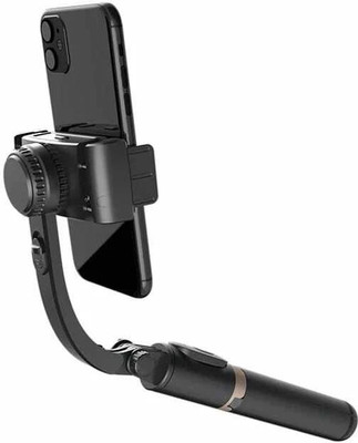 leecy Black Smooth Q08 Gimbal 3 Axis Gimbal for Mobile, Camera(3kg)
