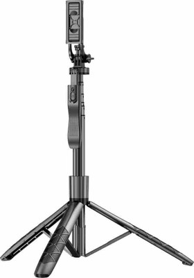EVAAENTERPRISES L16 Selfie Stick in Sleek Black Color and Extension Bar Single Gimbal for Mobile(500g)