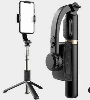 leecy Black Smooth Rotational Gimbal Q08 3 Axis Gimbal for Mobile, Camera(3kg)
