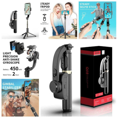 EVAAENTERPRISES Q08 Gimbal Stabilizer for Mobile/Camera 3 Axis Gimbal for Mobile(3kg)