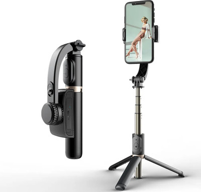 En ligne Q08 Gimbal Stabilizer 360 Rotation For Phone Selfi Stick With Hidden Single Gimbal for Mobile, Camera(900g)