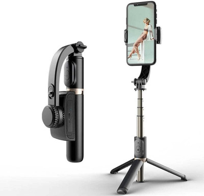 Jaggo Lal Q08 Gimbal Smooth 360 degree rotation 3 Axis Gimbal for Mobile, Camera(3kg)