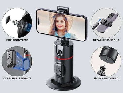 EVAAENTERPRISES P02 360 Degree Rotation Gimbal 2 Axis Gimbal for Mobile(700 g)