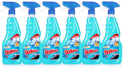 SkyBust Glass Cleaner with advanced sparkling shine booster formula(6 x 500 ml)