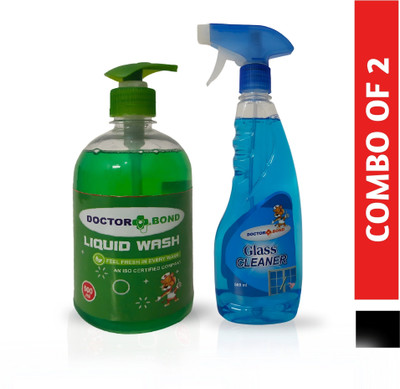 Doctor Bond Glass cleaner liquid soap combo(2 x 500 ml)