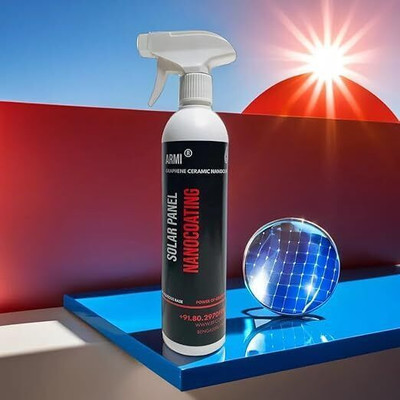 ARMI Solar Panel Nanocoating | Anti-Soiling & Self-Cleaning Solar Panel Nano Coating(500 ml)