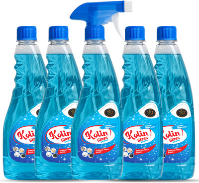 MS GROUP Kolin Glass and Surface Cleaner Liquid Spray(5 x 500 ml)