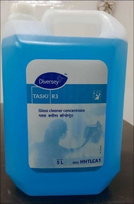 Diversey taski Glass Cleaner Concentrate 5Ltr. With 750ml Spray Bottle Refill(5000 ml)