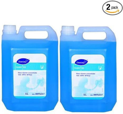 Diversey Taski R3 Glass Cleaner Concentrate 5Liter Pack of Two (10Liter Combo)(2 x 5000 ml)