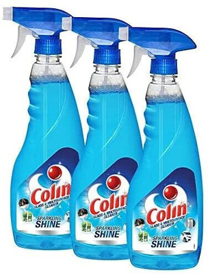 Colin Glass and Surface Cleaner Liquid Spray | India's #1 Glass Cleaner(3 x 500 ml)