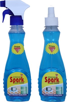 Spark International Glass and Surface Cleaner Liquid Spray, Regular(2 x 500 ml)