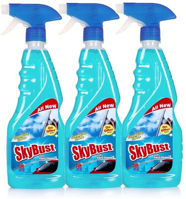 SkyBust Glass Cleaner with sparkling shine booster in lavender fragrance(3 x 500 ml)