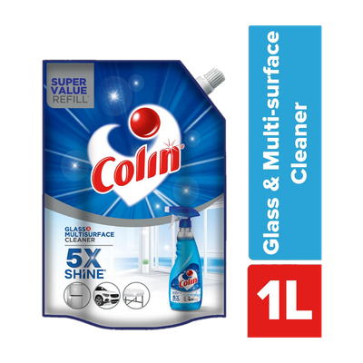 Colin Glass and Surface Cleaner Liquid Refill, Regular(1 L)