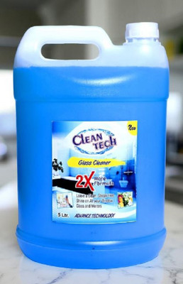 Clean Tech 2X Formula Glass Cleaner –Refill Can | Advance Technology Sparkling Clean Glass(5 L)