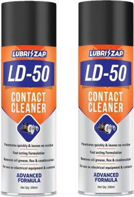 LUBRIZAP Contact Cleaner 200ml Sensitive Electrical Parts and Equipment with Ease(2 x 200 ml)