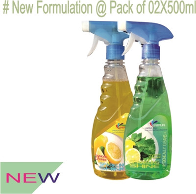 UNERLIN LEMON GLASS CLEANER(2 x 0.5 L)