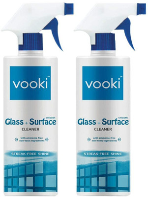 vooki Smooth Glass and Surface Cleaner Liquid Spray(2 x 500 ml)