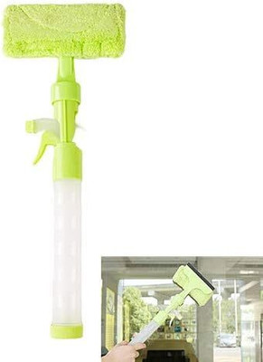 SKOFRI Double Sided Long Handle 3 in 1 Window Glass Spray Type Cleaning Brush(1 g)