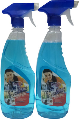 Clean Tech Glass Cleaner Spray – Streak-Free Shine for Windows, Mirrors & Surfaces(2 x 500 ml)