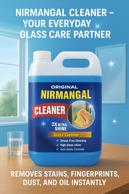 Nirmangal Premium Proffesional Glass And Surface Cleaner Liquid 5l(5 L)