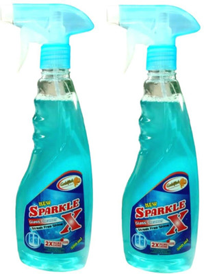 Sparkle X Glass cleaner 500 ml Pack of 2(2 x 500 ml)