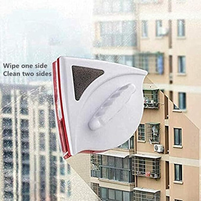 MSVTRADESS Double Side Magnetic Window Glass Cleaning Brush Wiper Useful Surface Brush(100 ml)
