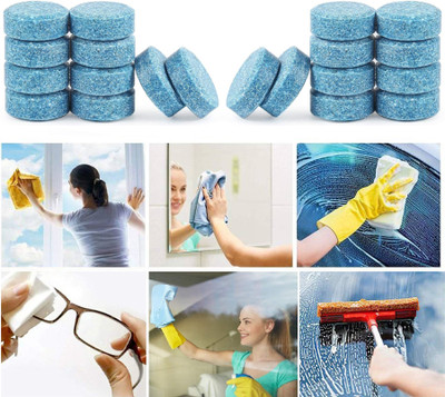 GOLDINKS 20 Tablets Home Office Window glass Cleaner Detergent Effervescent Tablet(20 x 10 g)