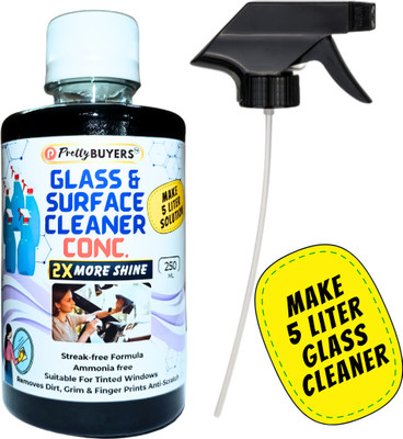 PrettyBUYERS DIY Glass & Surface Cleaner Concentrate 250ML | Make 5 Liter Solution Add Water(250 ml)