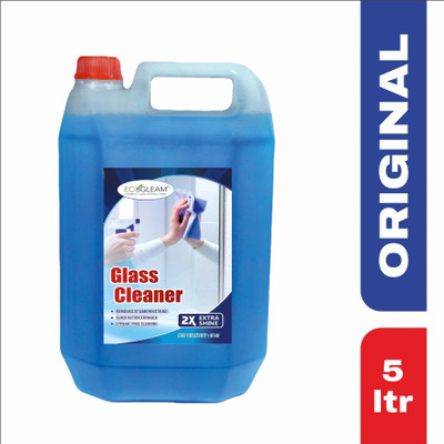 EcoGleam Glass Cleaner Liquid | 2X Extra Shine | Quick Action Formula Cleaner Spray(5 L)