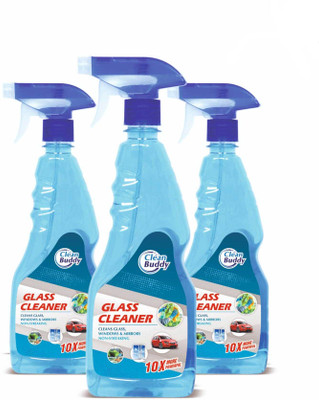CLEANBUDDY Clean Buddy Glass and Surface Cleaner Liquid Spray Pack Of 3(500 ml)