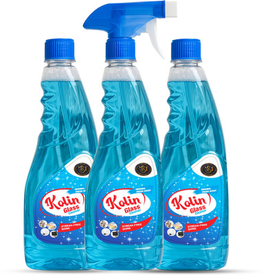 MS GROUP Kolin Glass and Surface Cleaner Liquid Spray,Regular(3 x 500 ml)