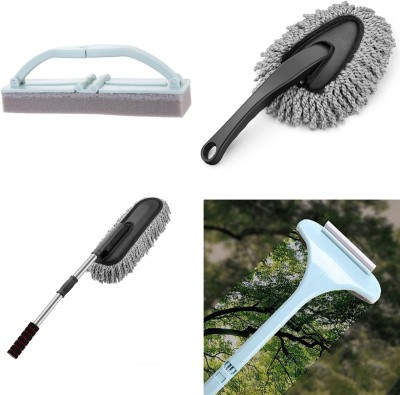 RBGIIT 5 in 1 Cleaning Brush & Wiper, Mini Car Duster, Inner Car, Mini Folding Mop K0(4 x 2.5 ml)