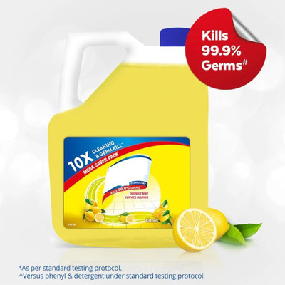 Lizol Disinfectant Surface & Floor Cleaner Liquid 1 L Citrus Lemon(5 L)