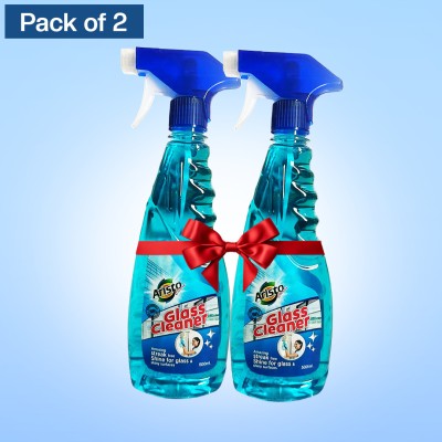 AristoCleaan Glass Cleaner for Car, Kitchen and Home Surfaces Multi Surface Cleaner pack of 2(3 x 333.33 ml)