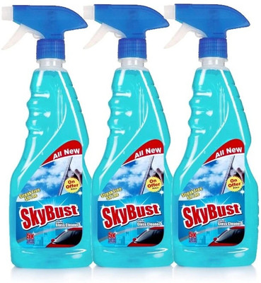 SkyBust Glass Cleaner with sparkling shine booster in lavender fragrance(3 x 500 ml)