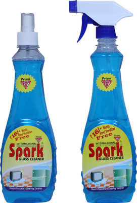 Spark International Glass and Surface Cleaner Liquid Spray, Regular(2 x 250 ml)