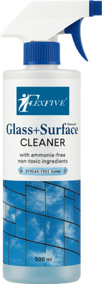 FLEXFIVE Glass and Surface Cleaner – Ammonia-Free Spray –Streak-Free Shine – for Home Use(500 ml)
