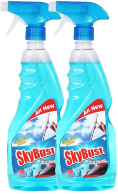 SkyBust Glass cleaner in pro plus sparkling shine booster formula(2 x 500 ml)