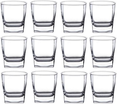 AFAST (Pack of 12) Party Drinking Glass- A21 Glass Set Water/Juice Glass(180 ml, Glass, Clear)